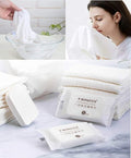 Premium Compressed Towel Tablet, Essential Face Washcloths for Travel, Camping, Hiking, Sports and Beyond, Portable Disposable Thicker Larger, Pure Cotton, 20PCS