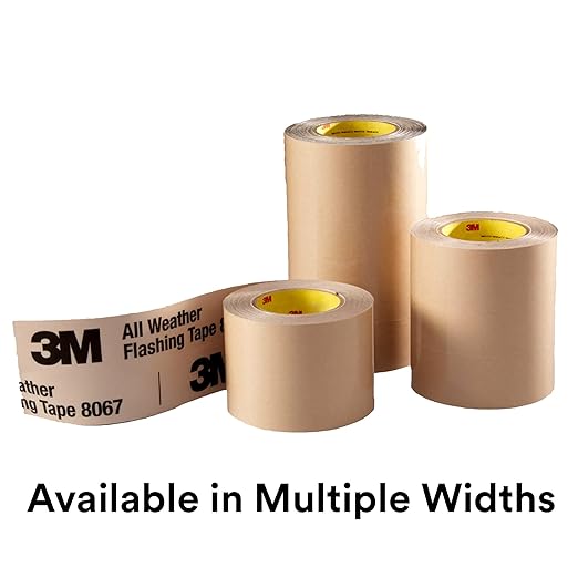 3M All Weather Flashing Tape 8067-3" x 75ft, Waterproof Seals for Doors, Windows in Wood Frame Construction (Pack of 12)