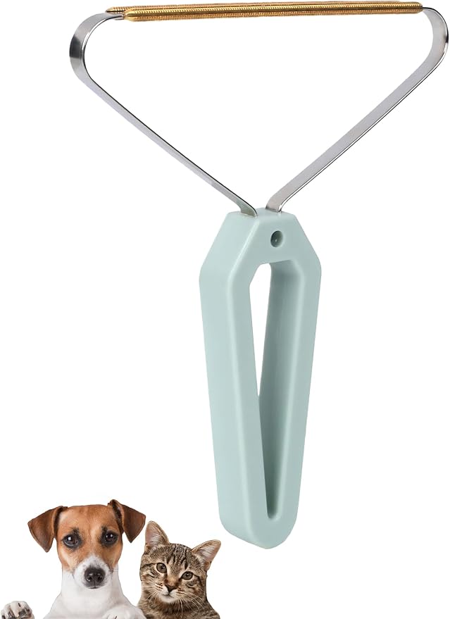 1-Pack Pet Hair Removal Tool, Fuzz Lint from Carpet, Rug, and Furniture – Effective Rake,Scraper,Shaver and Brush – Lint Cleaner and Pro Pet Hair Remover – Ideal for Pet Towers,Couch,Car.