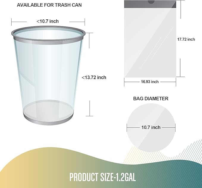 FORID Mini Drawstring Trash bags - 1.2 Gallon White Plastic Garbage Bags 240 Count Small Can Liners for Bathroom Bedroom Office Home 5 Liter (1-2 Gal) - Durable & Thick Trash Bag