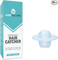 Aire Allure, 25 Pack, Hair Catcher for Bathroom Sink or Bathtub, White, Small