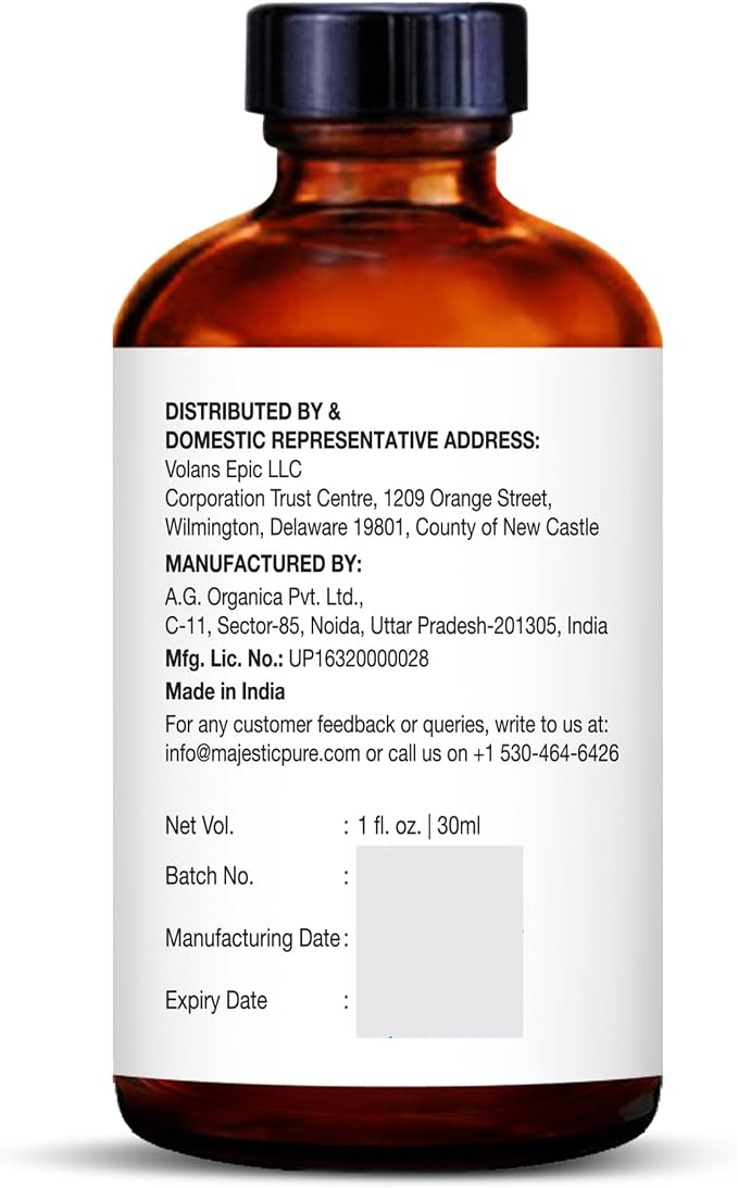 Majestic Pure Tea Tree Essential Oil for Diffuser - 1 Fl Oz | 100% Natural Essentials Oils for Aromatherapy, Massage, Steam inhalation, Air Freshing, Soap and Candle Making