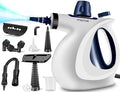 Handheld Pressurized Steam Cleaner with 11-Piece Accessory Set, Multi-Surface Steamer for Cleaning, All Natural Steam Cleaner for Home, Upholstery, Car, Floor, Kitchen and More