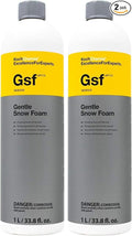 KOCHCHEMIE Gentle Snow Foam - pH Neutral Pre-Cleaning; Works With Foam Cannons & Sprayers; Manual Washing Shampoo; Safe on Existing Wax & Sealed Surfaces; Unique Cherry Fragrance (1 Liter) (Pack of 2)