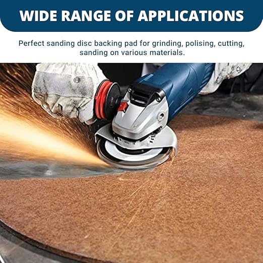 Benchmark Abrasives 5 Inch Sanding Disc Backing Pads, Resin Fiber Disc Polishing Pad for Grinding, Sanding, Stripping on Wood, Metal, 7/8" Arbor - Angle Grinder Attachments - Grinder Sanding Pad