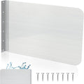 Amylove 26 x 12 Inch Stainless Steel Splash Guard Stainless Steel Wall Mount Guard with Screws Screws for Bathroom Sink Side Sink Splash Prep Sinks Protector for Commercial Kitchen Restaurant