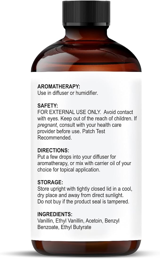 Majestic Pure Vanilla Essential Oil for Diffuser - 2 Fl Oz | 100% Natural Essentials Oils Ideal for Humidifier, Air Freshening, Cleaning Home, Bath, Steam Inhalation and Massage