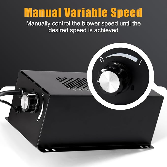 Criditpid PBAR-2427 Fireplace Blower Fan with Thermostat for Pleasant Hearth Vent Free Stove or Wood Burning Stoves, Speed Variable Blower for GHP Group VFS2-PH30DT, VFS2-PH20DT, VFS-PH20DT Fireplace.