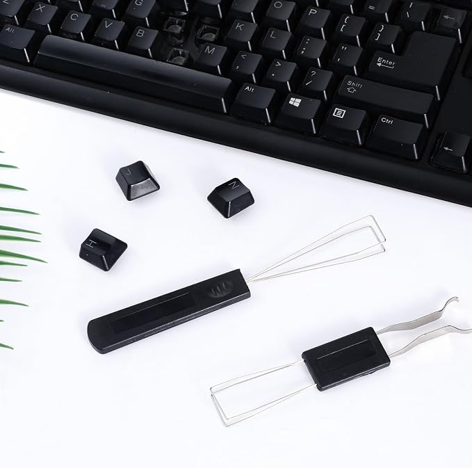 5 Pcs Keyboard Cleaner Tool Keyboard Puller Keycap Remover Tool Set 4-Jaw Gripper Switch Puller Set Stainless Steel Keycap Pullers Kit for Mechanical Keyboards
