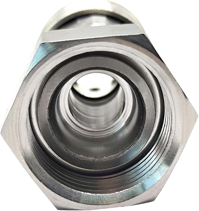 Beduan Stainless Steel 3/4 Garden Hose Female Threaded to 3/8 (!NOT for 1/4!) Pressure Washer Adapter Convert Hose to Power Washer Quick Connector Socket Coupler(3/8 QC)