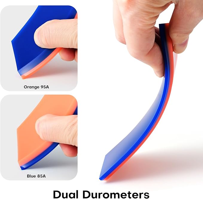 NEWISHTOOL 2 Pack Rubber Squeegee (5-Inch Replacement Blade, No Handle) | Tint Squeegee for Water Removal, Glass Cleaning, PPF Installing and Window Film Application