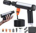 Foldable Pressure Washer Portable Battery Washer with 5-in-1 Nozzle, 3 Levels & LCD Display, Handheld Washer for Car, Bike, Patio & Camping (Black)