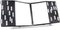 Tarifold Desktop Reference Display System, 40 Pockets, Expandable, Black | 40 double-sided PVC pockets, holds 80 letter-size sheets, sturdy metal base, quick-find indexing, quick and easy to assemble