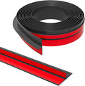 T-Shaped Door Draft Stopper, 1.37 in x 40 Ft Silicone Seal Strip for Windows Gaps, Weather Stripping Seal Stripg Shower Sweep, Black