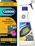 Carbona Oven Cleaning 2-Pack – Oven Cleaner Spray (16.8 OZ) & Oven Rack & Grill Cleaner Kit,16.8 FL OZ (Variety Pack)
