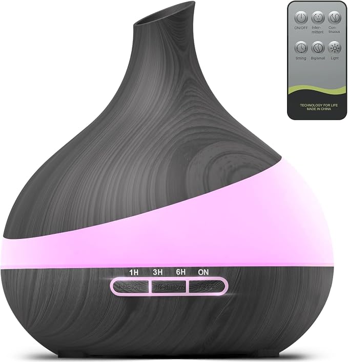 Essential Oil Diffuser for Women: 500ml with 14 Color LED | Aromatherapy Diffuser with 2 Mist Levels - Ideal for Bedroom, Office & Travel - Auto Shut-Off for Safe Sleep