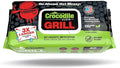 Crocodile Cloth Grill Plant-Based Food Safe Cleaning Wipes, 80 Count | Safe on Skin & Multiple Surfaces, Infused with Aloe & Vitamin E, Large, Pre-Moistened & Absorbent