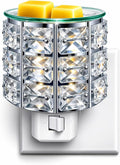 MeplLivs Warmers Pluggable Fragrance Warmer- Decorative Plug-in for Warming Scented Candle (Silver) | Decorative Plug-in Wax Melt Warmer for Home Decor, Silver Design, Gifts & Aroma