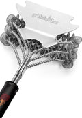Grill Brush for Outdoor Grill - Safe Bristle Free BBQ Brush with Built-in Scraper – The Perfect Grilling Accessory for Cleaner Grilling | Safe Grill Cleaner | No Bristles | Easily Cleans Between the Grates