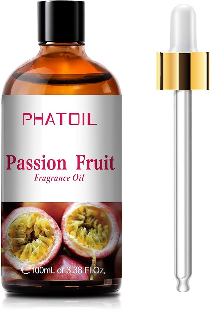 PHATOIL Passion Fruit Fragrance Oil for Diffuser Aromatherapy 3.38FL.OZ | Long Lasting Scented Oils For Humidifier, Air Freshener, DIY Soap Candle, Scent Project Making, Aroma Oil for Home Freshening