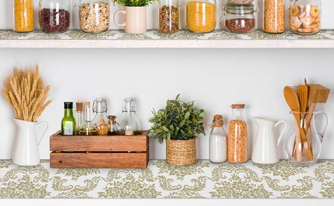 Shelf Liner Non Adhesive, 12 Inch x 50 Feet Cabinet Liners for Pantry Drawer Vanity, Drawer Liners Strong Grip Non Slip Waterproof, Shelf Liners for Kitchen Cabinets