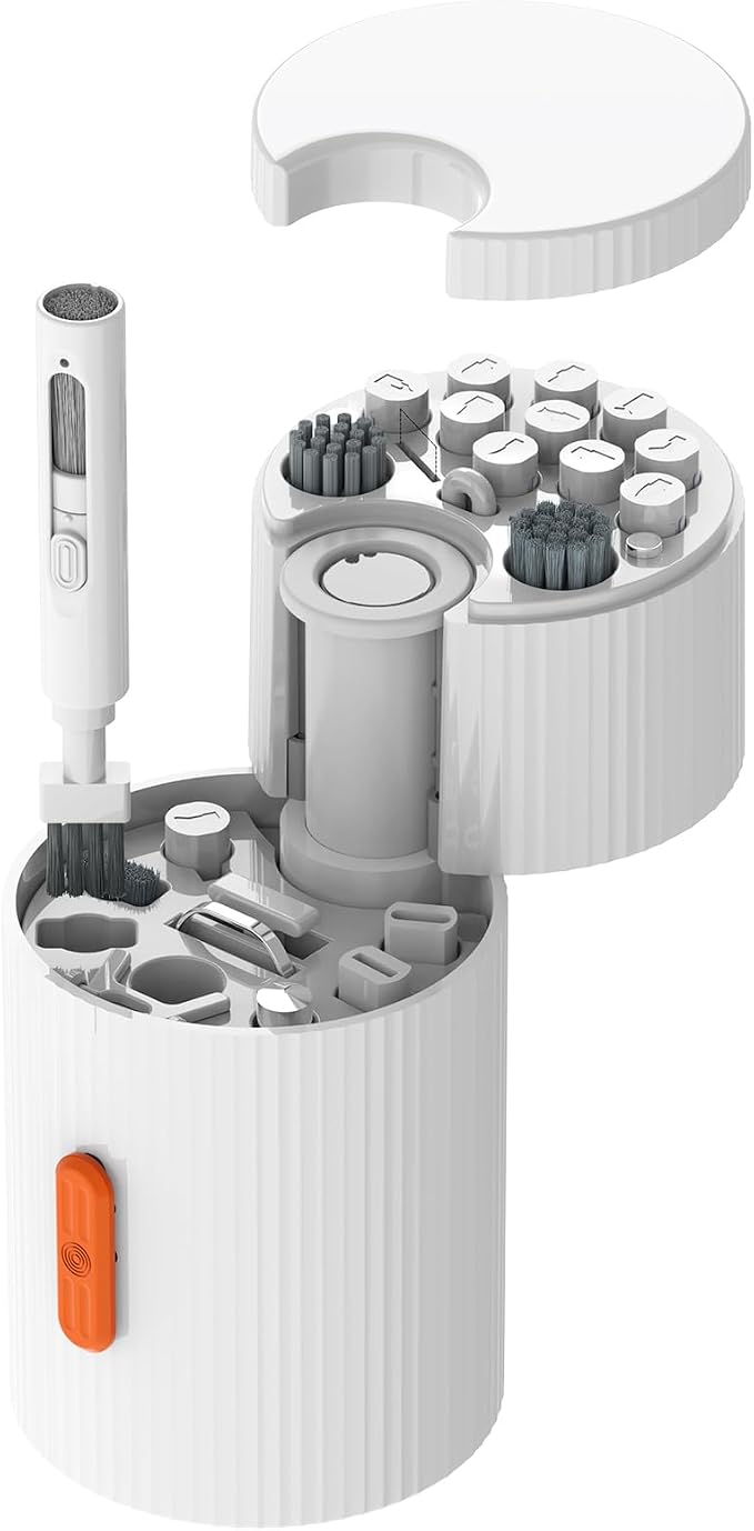 33-in-1 Multi-Functional Cleaning Kit Tool for Electronics inlcuding Headphones,Mobile Phones,Computer,Monitor,Lens and etc, Compact and Portable Design