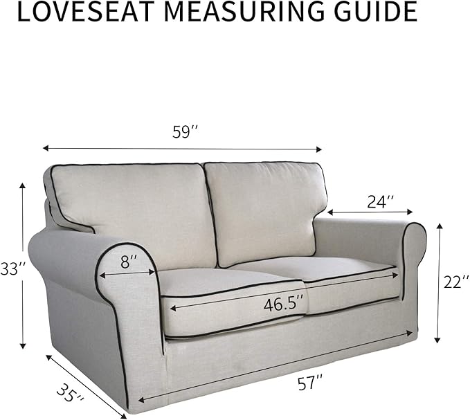 PureFit Reversible Quilted Sofa Cover, Water Resistant Medium Slipcover Furniture Protector, Washable Couch Cover with Non Slip Foam and Elastic Straps for Kids, Dogs, Pets (Loveseat, Chocolate/Beige)
