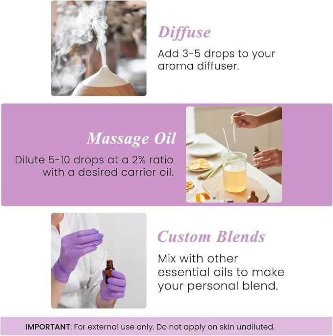Handcraft Blends Lavender Essential Oil – Huge 4 Fl Oz – Essential Oil for Diffuser and Aromatherapy, Skin, Massage, Candle and Soap Making Fragrance