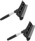 2 Pack Squeegee for Car Window Cleaning and Windshield Washing Standard Window Squeegee Cleaner Tool Windshield Cleaning Squeegee with Scrubber for Multiple Applications