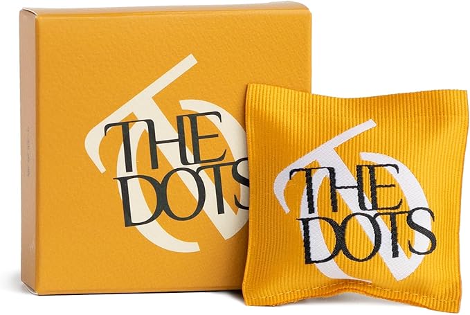 THEDOTS Series Sicilian Orange Car Vent Clip, Fabric Sachet Air Freshener, 30 Days Long-Lasting for Car Interior Decor, Non-Toxic (1 Pack)