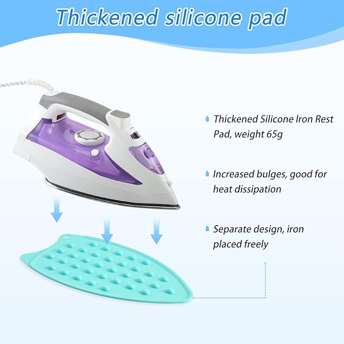 Ironing Mat Portable Ironing Pad Ironing Blanket for Table Top Heat Resistance Double-Side Using Travel Large 47.2 x 27.6 Inch Foldable Lightweight Coffee Cup