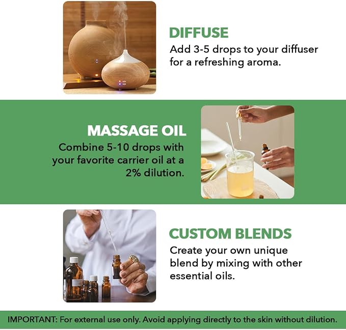 Majestic Pure Tea Tree Essential Oil for Diffuser - 1 Fl Oz | 100% Natural Essentials Oils for Aromatherapy, Massage, Steam inhalation, Air Freshing, Soap and Candle Making