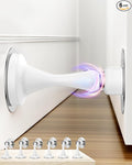 Door Stoppers Magnetic Door Catch - 6 Pack Stainless Steel Heavy Duty Door Stops for Bottom of Door, Wall & Floor Mounting No-Drill Strong Adhesive & Screws, Strong Door Holder to Keep Door Open,White