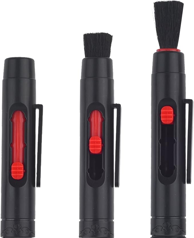 CamKix Camera Lens Cleaning Kit, Air Blower, 2-in-1 Lens Cleaning Pen | Cleaning Brush, Empty Spray Bottle, Lens Cleaning Paper Tissues and 5 Microfiber Cloths; No Liquid Included.