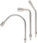 Pressure Washer Extension Wand with Gutter Cleaner Attachment, 30° 90° 120° Curved Rods, 1/4" Quick Connect Power Washer Lance, 4000 PSI