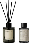 VINEVIDA | White Tea & Sage | Reed Diffuser for Home & Bathroom | Long-Lasting Scent Sticks Set | Oil Stick Diffuser | Bathroom Scent