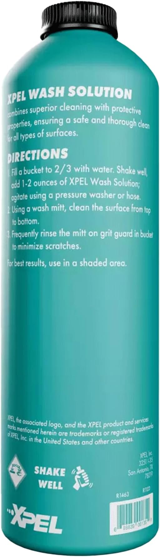 XPEL Wash Solution Car Shampoo, 16 oz, pH-Balanced Formula, Safe Formula | pH-balanced car shampoo supports hand washing with spot-free rinsing and is safe for PPF and ceramic coatings.