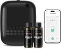 Airversa ANW Smart Waterless Diffuser Starter Kit for Room, Black | 2x100 mL Hotel Scent Fragrance Oil, Up to 2000 sq ft, App Control, 400mL, DC-12V/1A Adapter, Scent Air Machine, ANWKit-2x100