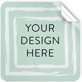 100 Custom Vinyl Stickers - Upload Your own Image, Text, Design, Logo - Personalized Logo Labels for Handmade, Packaging, Bottle, Jars, Candle, Brand Stickers (Mint, 1.5x1.5 Square)