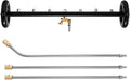 Tool Daily 24" Undercarriage Cleaner & Water Broom, 7 Nozzles, 1/4" QC | Fits Most Pressure Washer Wands, Pivoting Coupler Switches Modes, For Driveways, Decks, Patios, 4000 PSI