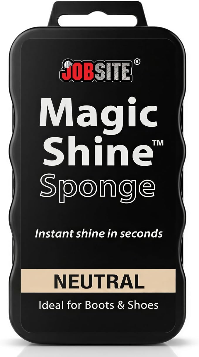 JobSite Instant Express Leather Boot & Shoe Shine Sponge - Neutral