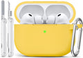 Case for AirPods Pro 3 2025,Come with Cleaner Kit,Yellow | Silicone Protective Cover for Airpod Pro 3rd Generation Case with Keychain,for Women Men,One-Piece Design,Shockproof