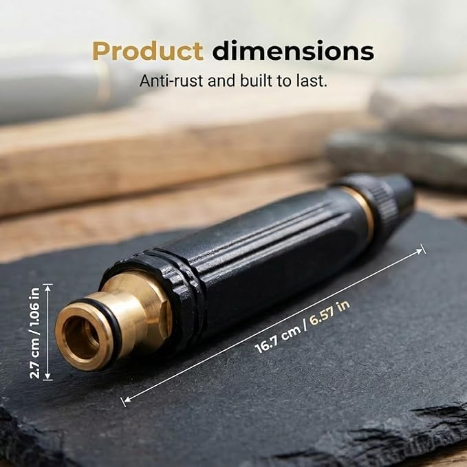 High Pressure Power Washer Nozzle with Connector Set,Direct spray gun,Power Jet Water with Three Spray Modes, This product is only suitable for water pipes with an inner diameter of 4.7 inches or less