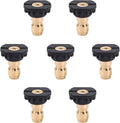 Pressure Washer Tips, 7 Pack Power Washer Soap Nozzles, 65 Degree Black, 1/4 Inch Quick Connect, 4000 PSI