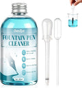 Fountain Pen Cleaning Kit, Powerful Cleaning, Prevent Clogging,6.67 oz | Suitable for Cleaning Fountain Pens, Prevents Clogging, Long Lasting Care, Safe On Nibs, Extends Pen Life