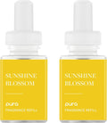 Pura Home Scent Refill - Smart Home Air Diffuser - Hours of Luxury Fragrance per Refill - Clean & Safe Pura Diffuser Refills - Sunshine Blossom (2 Pack)