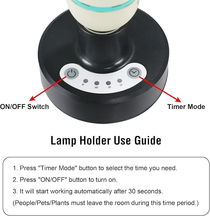 COOSPIDER UV 36Watts UV Sanitizer Lamp 2pack 72w with Remote Control Powerful UVC Light with E26 Base for Basement/Bedroom/Kitchen/Office/Storehouse/Car, 3-Gear Timer 110V Ozone Free
