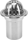 Roof Floor Drain Roof Dome Drain Cover Outdoor Anti Blocking Strainer Floor Line Leak Gutter Cleaning Tool Stainless Steel for Balconies Gardens Basements Restaurants(4in)