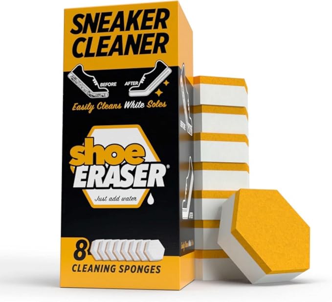 Sneaker Eraser - Shoe Cleaner Sponge for Effortless Shoe Maintenance, Effective Sneaker Erasers for Quick Cleaning, Compact and Convenient Shoe Care Solution (8 Pack)