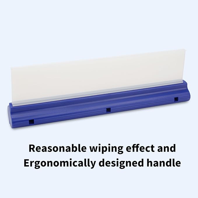 2 Pack 12inch car Squeegee,Silicone Squeegee,car Window Squeegee,Flexible T-Bar Water Blade for Car for Car Or Home Use,Washing,Wiping Glass, Mirror,Shower Doors,Blue